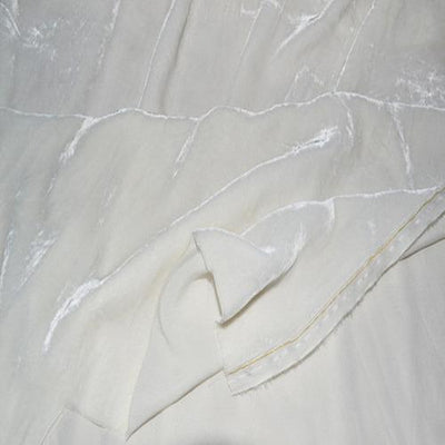 50 yards of White silk velvet Dyeable fabric 44&quot; wide
