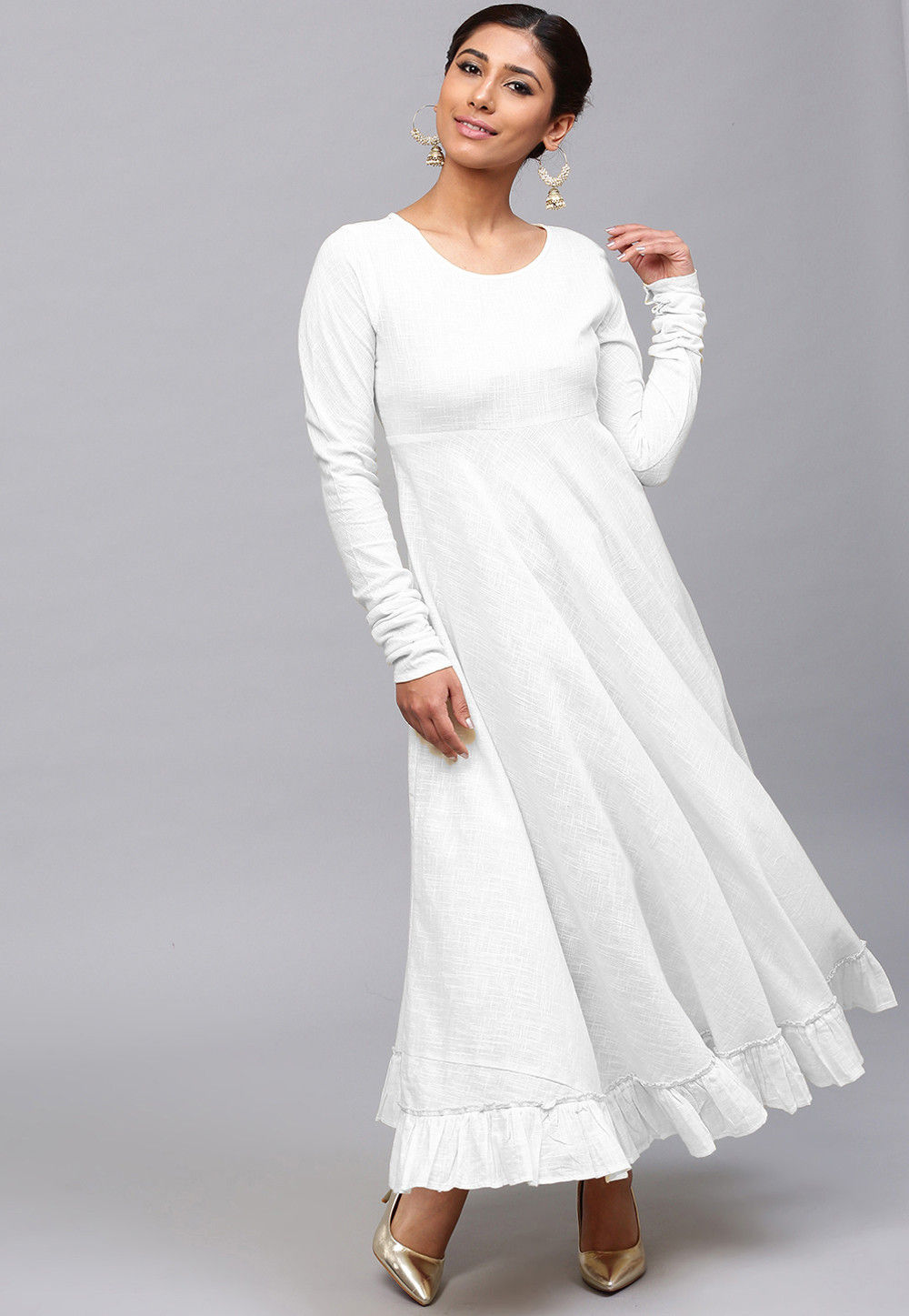 Tencel Dark Ivory Color with Slubs Fabric 44
