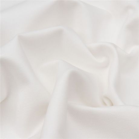 Viscose Mushroom satin with stretch off white 40 inches wide