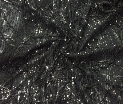 black net with sequins 60&quot; wide
