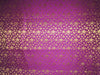 Brocade fabric aubergine x metallic gold color 44" wide BRO760B[2]