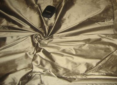 Silk dupioni fabric Taupe color 54" wide DUP40[3]