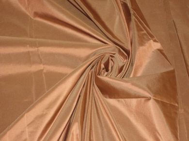 SILK TAFFETA FABRIC Tawny color 54" wide TAF53[2]