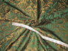 Brocade fabric green antique gold color 44&quot;wide