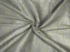 Brocade fabric silver grey x gold color 44&quot;wide