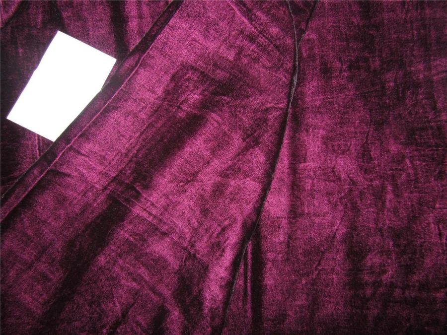 Iridescent Micro Velvet Dark Aubergine Fabric ~ 44&quot; wide