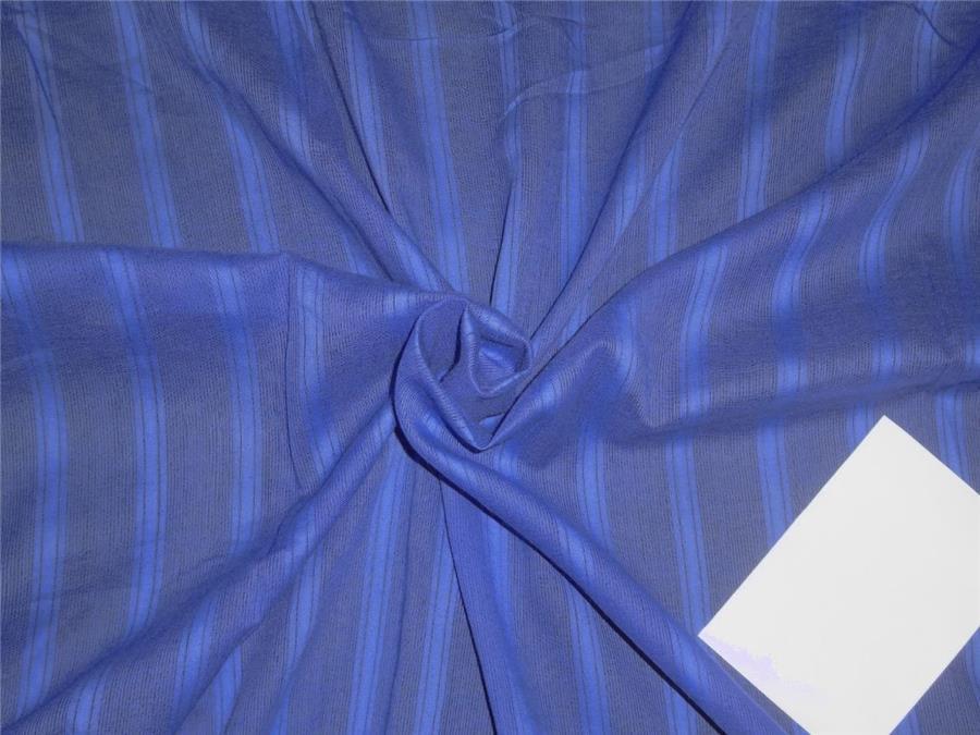 100% Cotton self stripes fabric dark blue color 44" wide [8801]