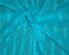 100% Cotton self stripe fabric turquoise blue color 44" wide [8804]