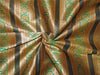 Brocade fabric black green x metallic gold 44&quot;wide
