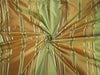 Silk Taffeta Fabric golden / brown /green satin stripes 54" WIDE TAFS155[2]