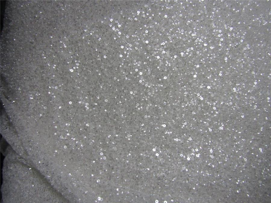 Beautiful Dyeable Heavy Sequins Fabric 58&quot; Wide FF2[1]