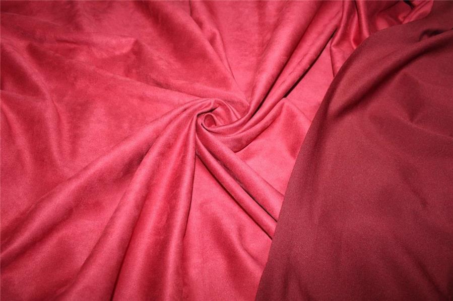 Scuba Suede Knit fabric 59&quot; wide- fashion wear BURGUNDY color B2#77[28][9166]