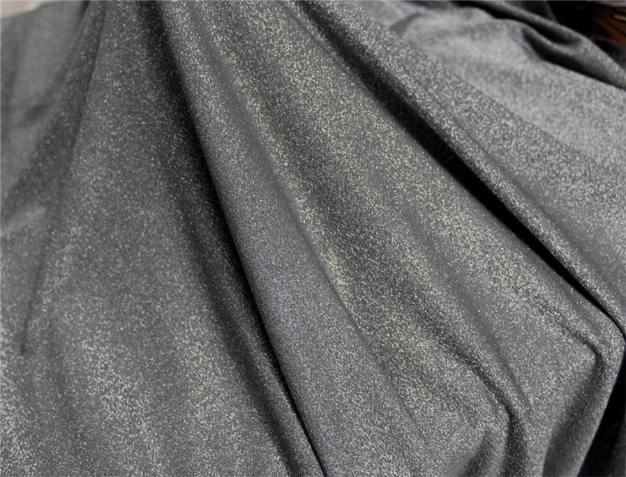 Grey x Silver color shimmer Lycra fabric ~ 58&quot; wide.