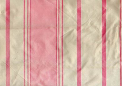Silk taffeta pink and beige stripes~54&quot; wide