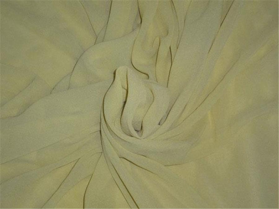 SILK GEORGETTE 54&quot; WIDE~LEMON GREEN COLOR 60 GRAMS