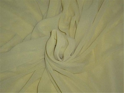 SILK GEORGETTE 54&quot; WIDE~LEMON GREEN COLOR 60 GRAMS
