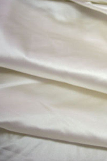 53 momme White Polyester Duchess Satin - Majestic 54&quot; wide