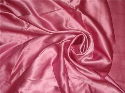 100% PURE SILK SATIN FABRIC dusty rose colour 44''&quot;wide