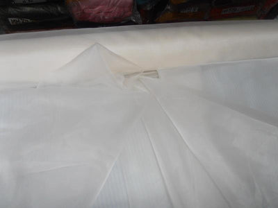 50 yards of 100% silk organza china off white colour 44 / 54&quot;  wide- 7 momme Dyeable